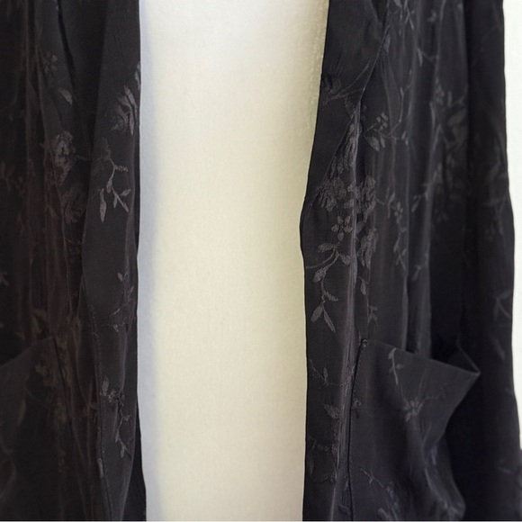 Topshop Black Blazer Women’s Jacquard Size 4/6 - Picture 12 of 16